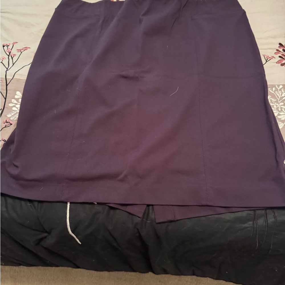 J. Jill Deep Purple Pencil Skirt length 21 inches.